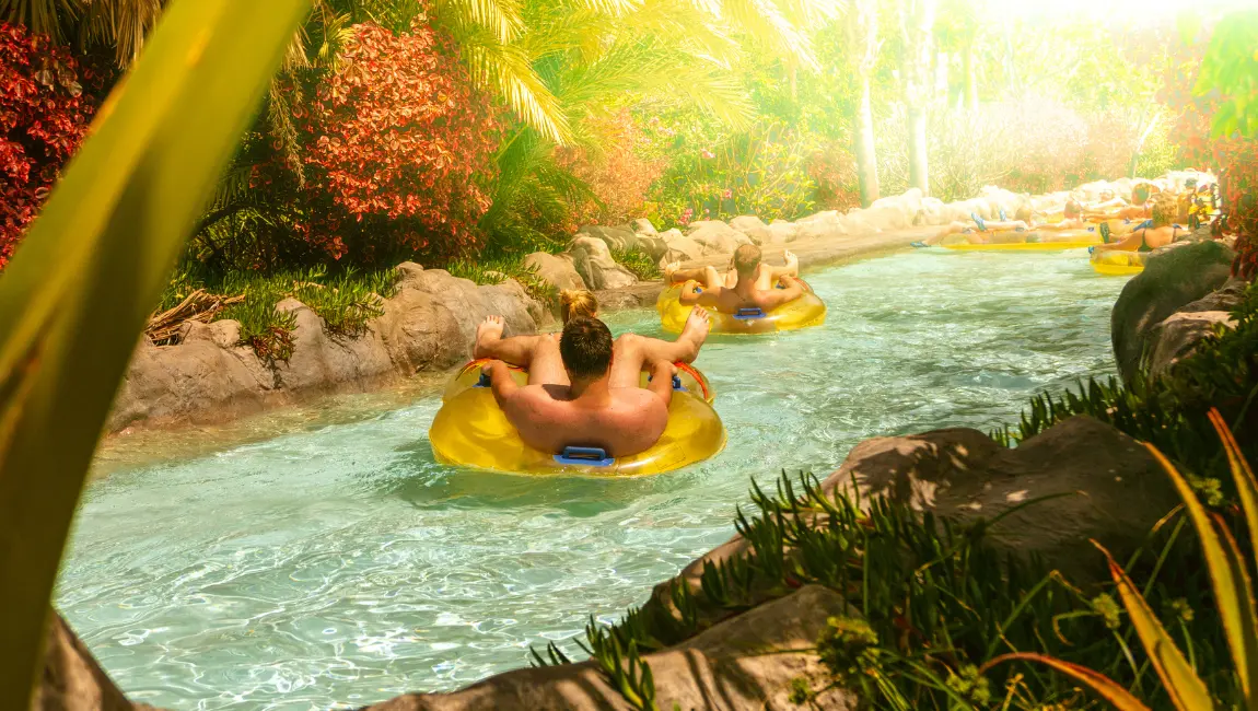 Lazy river in Siam Park