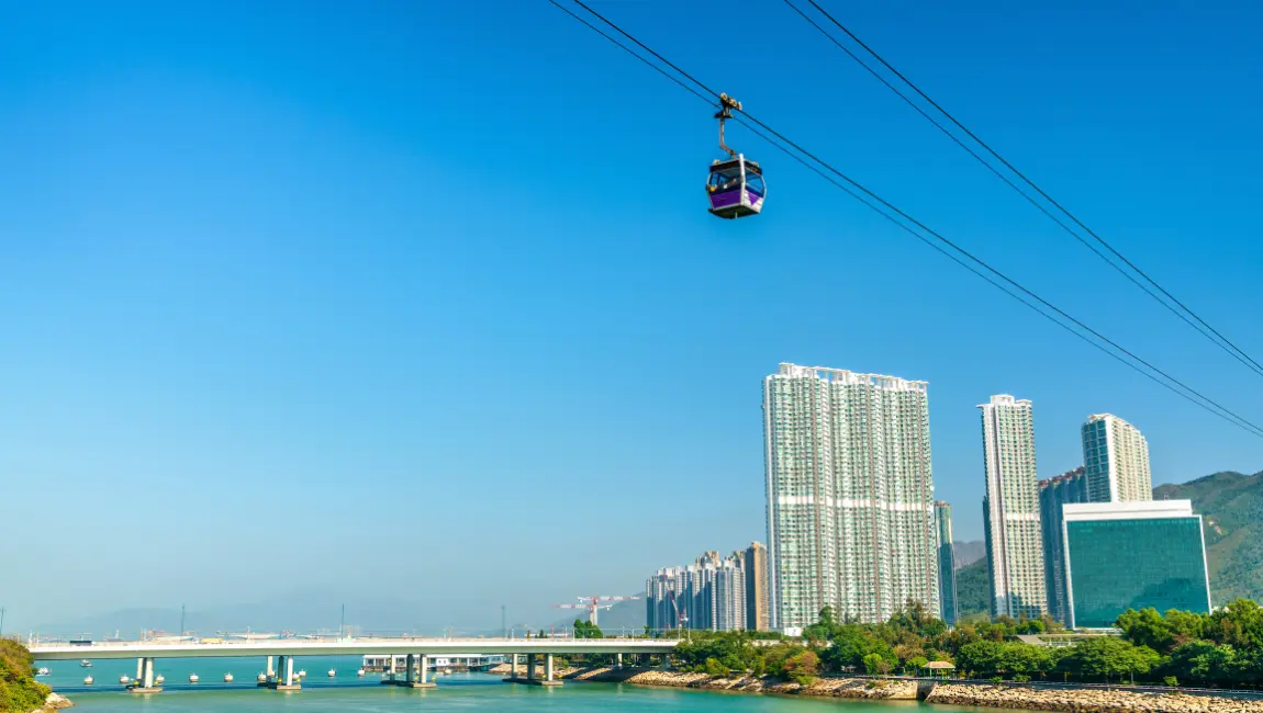 Cable Car Hong Kong Lantau Island