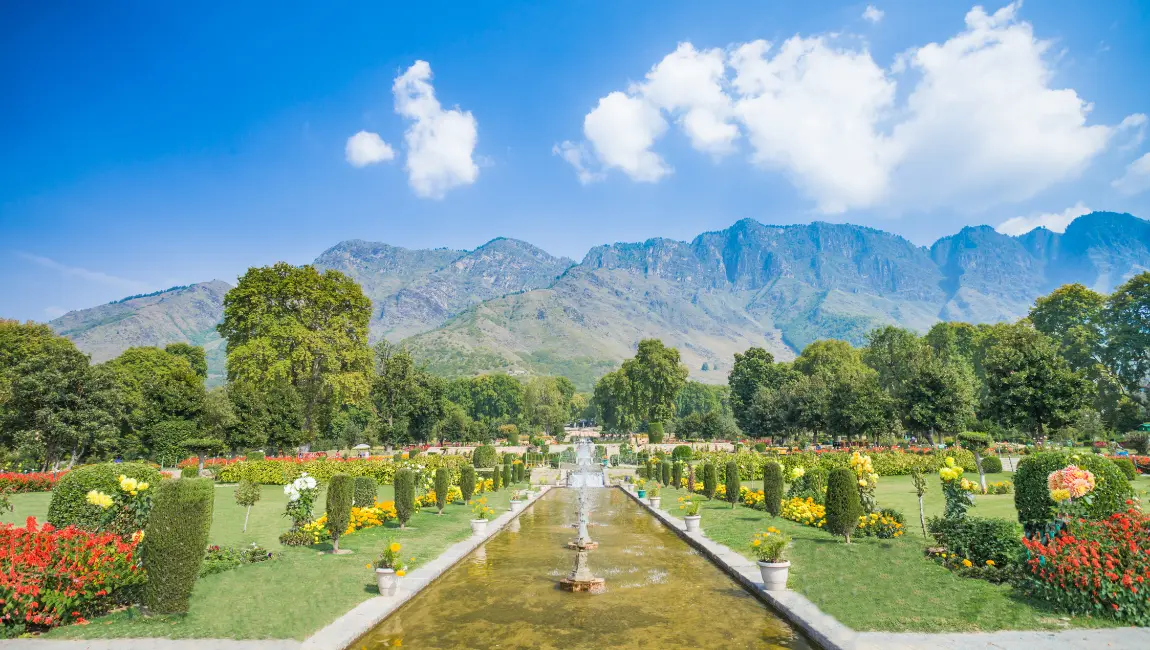 Nishat Bagh Mughal Garden Srinagar Kashmir